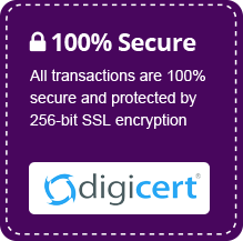 All transactions are 100% secure and protected by 256-bit SSL encryption